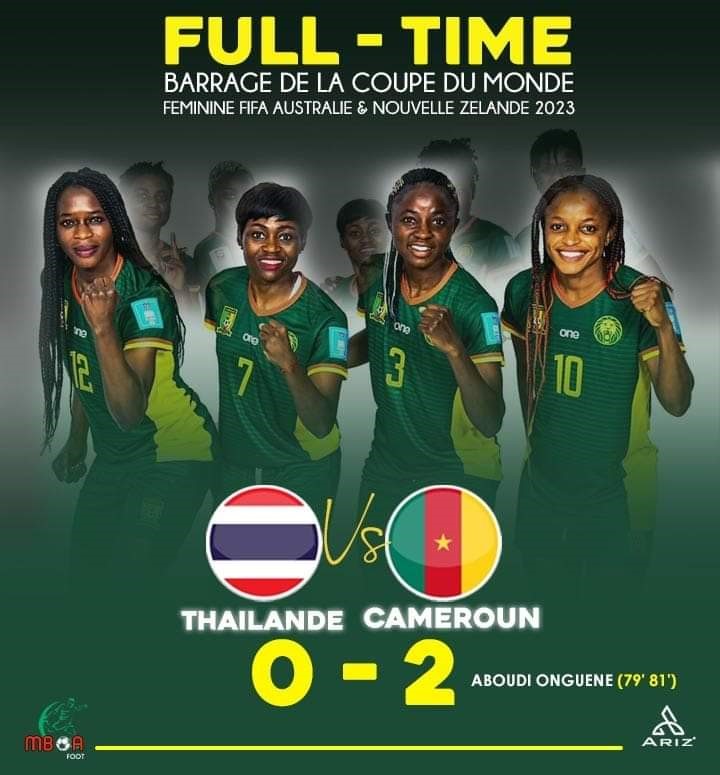 Barrages de la Coupe du monde féminine de football FIFA  2023 : Le Cameroun s’en vole en finale et le Haïti élimine le Sénégal.